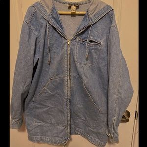 Forenza Denim Jean Jacket with Hood